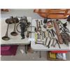 Image 1 : Vintage Wrenches, Pulleys, Oiler, Level, Truck Horn & More 