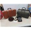 Image 1 : Vintage : Doctor Bag, Suitcase, Desk Phone, Ashtray. 