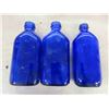 Image 3 : 6 Cobalt Blue Medicinal Bottles 