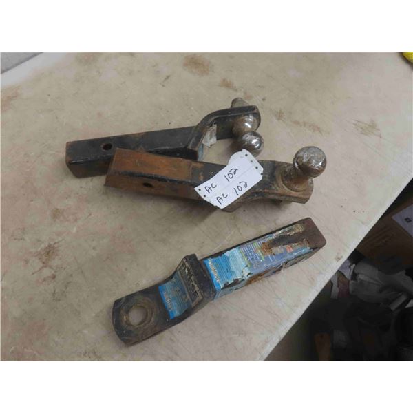 3 Receiver Hitches: 2'' Ball , 1 7/8'' Ball, 1 