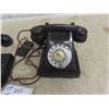 Image 2 : 2 Old Rotary Telephones (1) Wall Mount (1) Desk