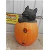 Image 4 : Halloween Cat/Pumpkin Blow Mold 28'' Tall 