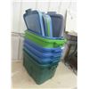 Image 4 : 6 Storage Tubs, 5 Lids 