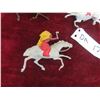 Image 2 : 5 Metal First Nations on Horses Toys 