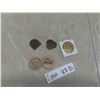 5 Coca Cola Tokens (2) Wood (3) Metal 