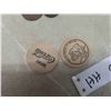 Image 7 : 5 Coca Cola Tokens (2) Wood (3) Metal 
