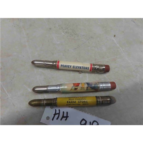 3 Coke Pencils with Advertising 