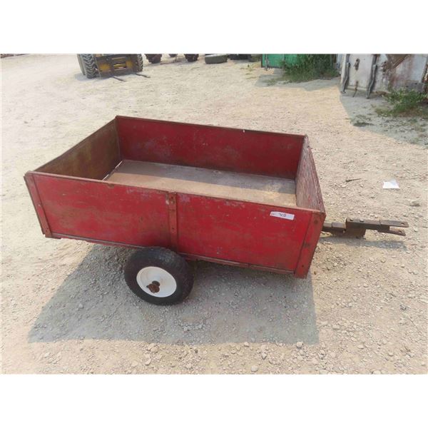 Yard Tilt Box Trailer, Box Measures 12'' x 34'' x 48'' - NO TOD. 