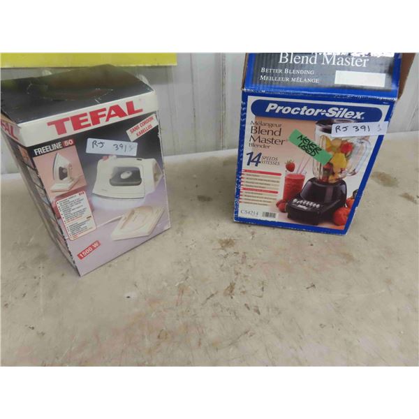 Proctor Silex Blender (Never Used) , Tefal Iron 1500 Watt 