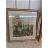 Image 2 : Tapestry Picture Framed Up 22'' x 24'' , Gilded 