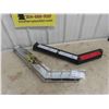 Image 1 : 2 Big Truck Mud Flap Brackets (1) Chrome (1) Black 