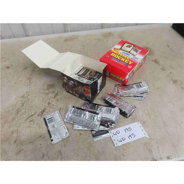 Score 1991 Opened Hockey Cards, Sealed Hockey Stickers 