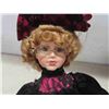Image 8 : 5 Porcelain Dolls with Stands, Tallest 19''