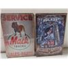 Image 3 : 4 Modern Metal Signs 12'' x 8'' 