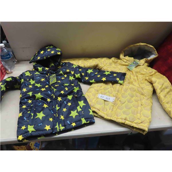 2 New Kids Polaris Winter Jackets Size Youth Small + Medium 