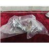 Image 5 : New 4 Clear Glass Shelves with Wall Brackets 8''x  24'' , 