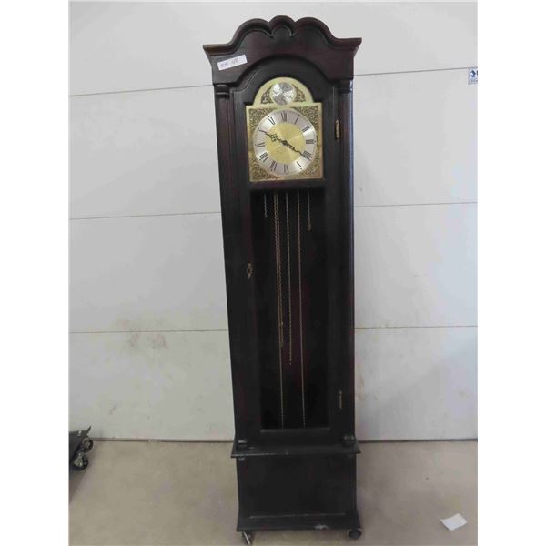 Tempus Fugit Grandfather Clock 71'' x 19'' 10'' - Glass is 