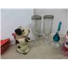Image 3 : 5pce Serving Dish, Tea Pot, Trivots, Glass Coasters 