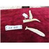 Image 1 : Eskimo Art Carving 3 1/2'' x 5'' (1pce is Missing, Rod for 