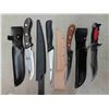 Image 2 : Rubbermaid Tote with (4) Knives, (2) Multi Tools, (2) 