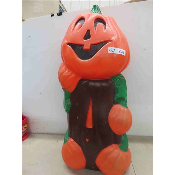Halloween Pumpkin Blow Mold 34'' High 