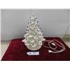 Image 1 : Ceramic Christmas Tree with Light 14'' High 