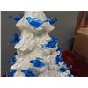 Image 2 : Ceramic Christmas Tree with Blue Birds as Lights 14'' High