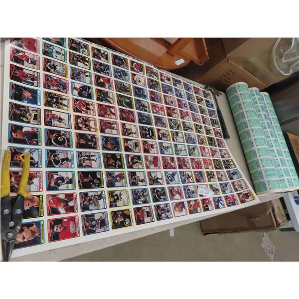 1990-91 OPC Hockey Uncut Sheets Set 
