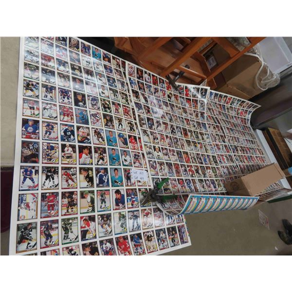 1991-92 OPC Hockey Uncut Sheets Set 