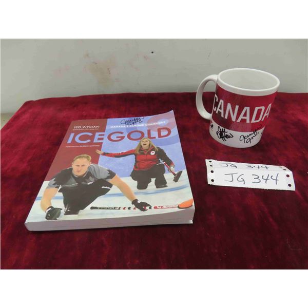 Autographed 'Ice Gold Canadas Curling Champions' Book 2014 , 