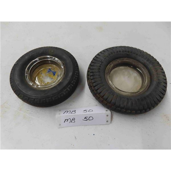 2 Tire Ashtrays