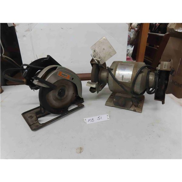 Triumph Bench Grinder , Craftsman 7'' Circular Saw 