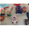 Image 5 : Metal Tins, Meat Grinder, Sad Irons, Avon Bottles with 