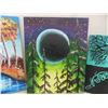 Image 3 : 6 Oil Canvas Paintings (4) 20'' x 16'' , 8'' x 20'' , 10'' x 20''.