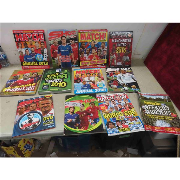 9 Hardcover 'Match 'Shoot' Annuals 2008-13 , World