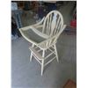 Image 2 : Antique Wood Painted High Chair 