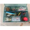Image 5 : Marine Gas Tank, Tackle Box with Reels, Weights, Lures & More 