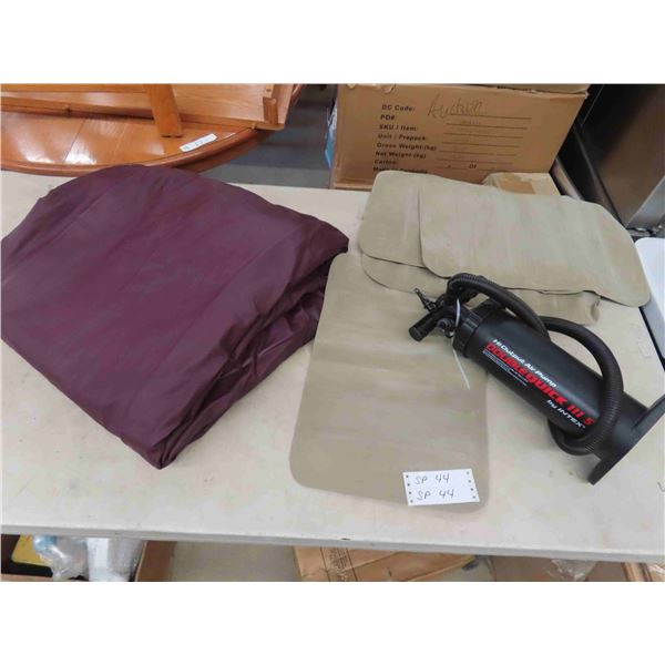 Queen Size Air Mattress with Pump & 4 Pillows 