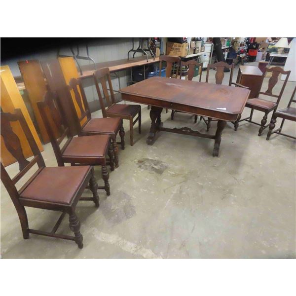 Dining Room Table 42'' x 56'' x 30'' & 9 Chairs 