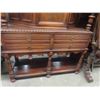 Image 3 : Antique China Cabinet 58'' x 47'' x 17'' 