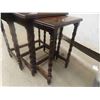 Image 3 : Walnut 3pce Nesting Stands , Biggest is 22'' x 22'' x 13'' 
