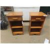 Image 1 : 2 Villas Maple Matching Stands 28'' x 16'' x 14'' 