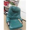 Image 2 : Leather/Leather Style Swivel Reclining Chair with 