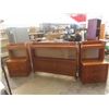 Image 1 : 2 Night Stands 46'' x 27'' x 19'' , Teak Headboard 46'' x