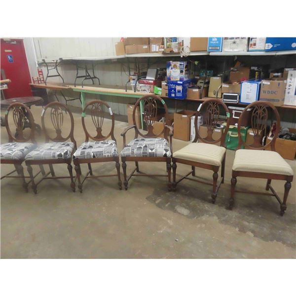 6 Dining Room Chairs, Matching to Style Upholstry Then
