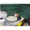 Image 2 : Storage Tub with Pots, Baking Pans, Kitchen Items 