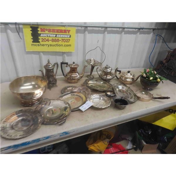 Silverware, Tea and Coffee Pots, Center Piece, 