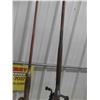 Image 4 : 2 Vintage Wood Fishing Rods and Reels