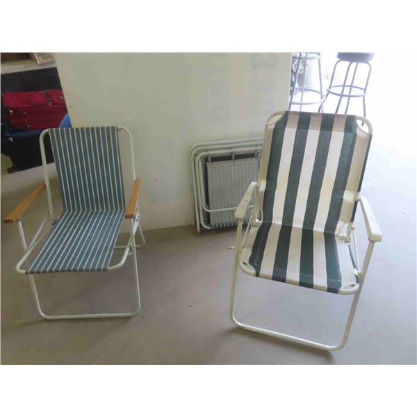 4 Folding Lawn Chairs