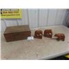 Image 1 : Fruit Crate with Trays and Hindged Lid, Animal Wood 